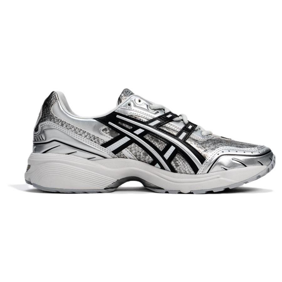 Asics Kiks X  Gel-1090 V1 Fabric Synthetic Leather Transformation Blade Low-Top Lifestyle Sneakers Unisex Sneakers Liquid-Silver 1203A214-020