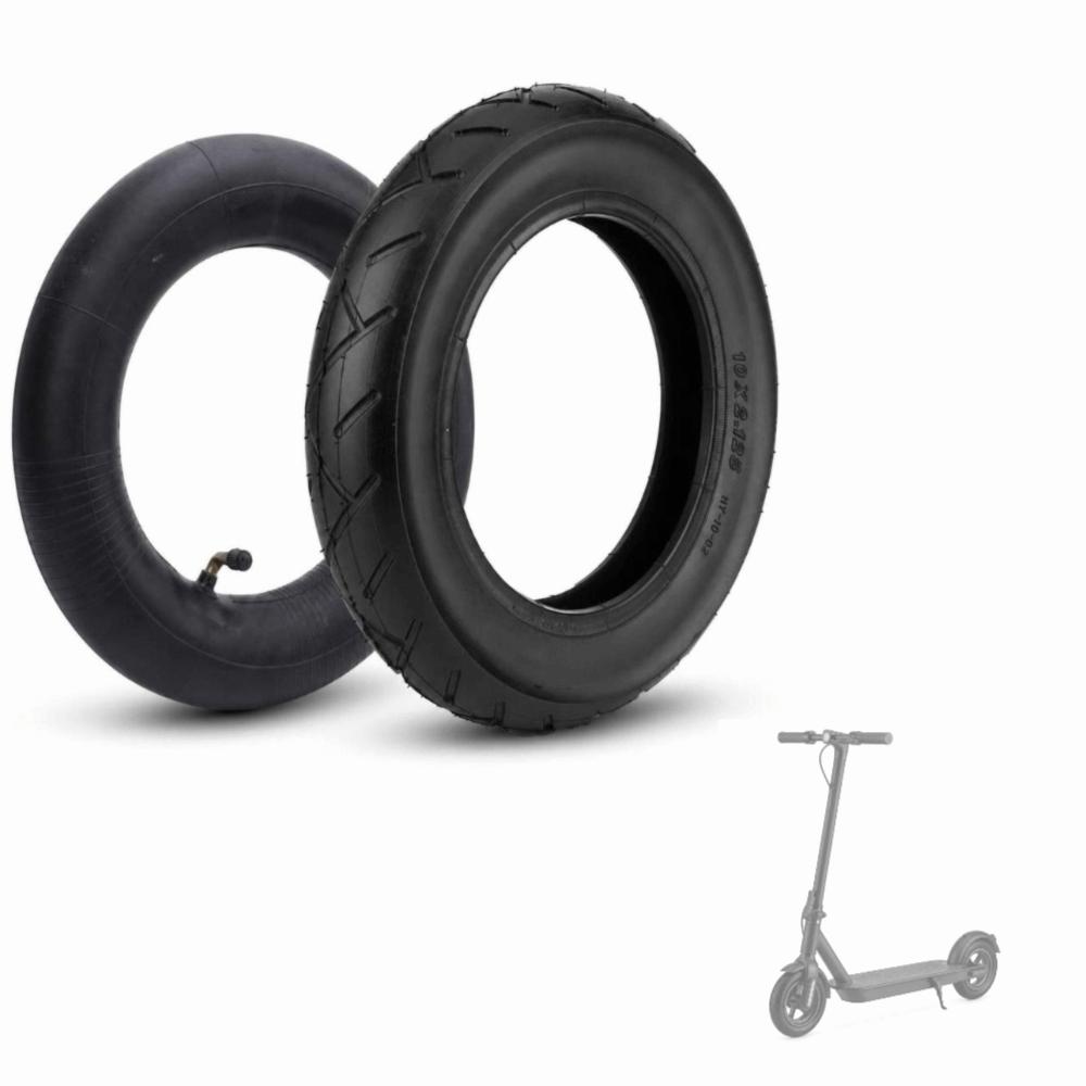 2PCS 45 Degree for Schrader Valve Electric Scooter Tire And Inner Tube Set 10 Inch Vehicle Use