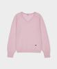BELLOL V-Neck Loose Fit Knit Pink