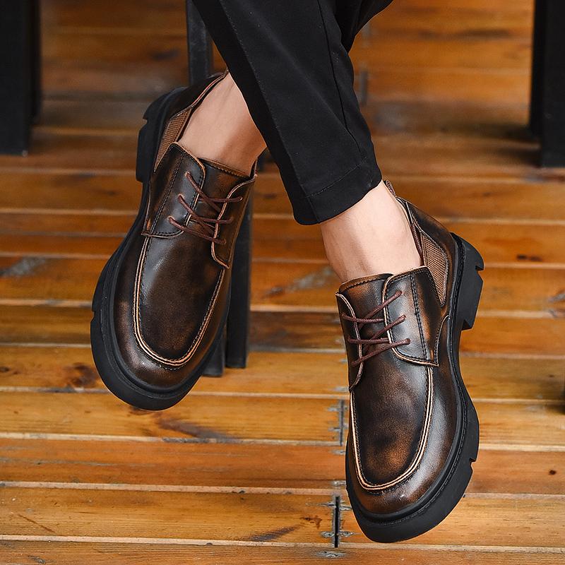 Zapatos Casuales de Piel para Hombre Derbyes