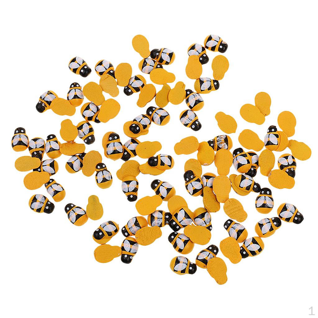 

Набор из 200 раскрашенных деревянных плоских украшений для рукоделия и декора