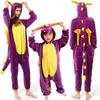 Pijama Macacão Animal Unissex Adulto Dragão Cosplay Fantasia Roupa de Dormir
