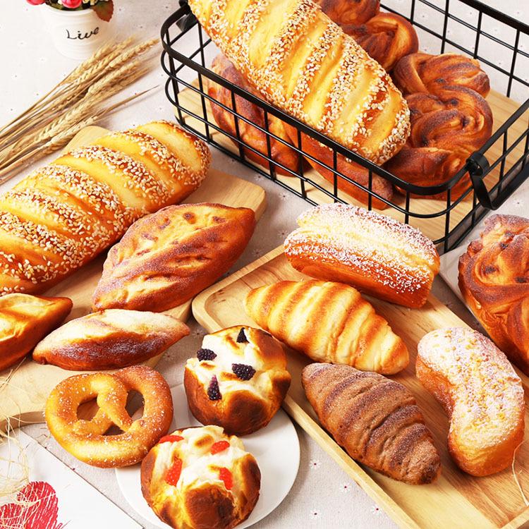 PU European Rye Baguette Bread Display Prop for Home Decor
