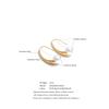 Yhpup Stainless Steel Simulated Pearls Geometric Elegant Daily Earrings Waterproof Fashion Korean Gold Platinum Color Jewelry