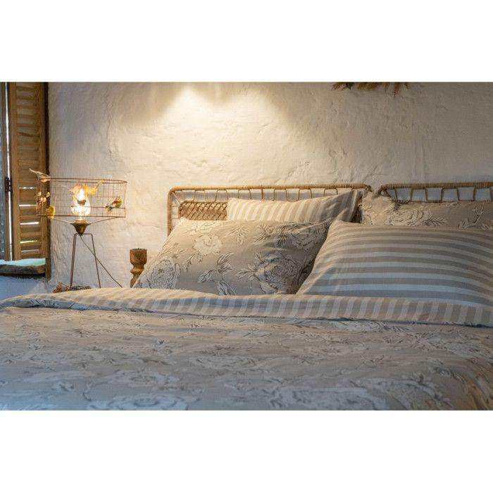 Housse de couette "Nora/Tamara/Java" toutes dimensions Réversible 100% Coton / 57 Fils/cm² l'Effet Papillon - Nora - 200 x 200 cm -
