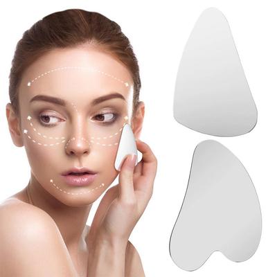 Face Guasha Scraper Stainless Steel Face Massage Tool Body Neck Back Stress Relief Beauty Tool Skin Scraping Lymph Detox Massage