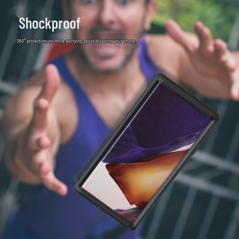 Rote Paprika Samsung S22 Ultra Wasserdichte Stoßfeste Transparente Handyhülle