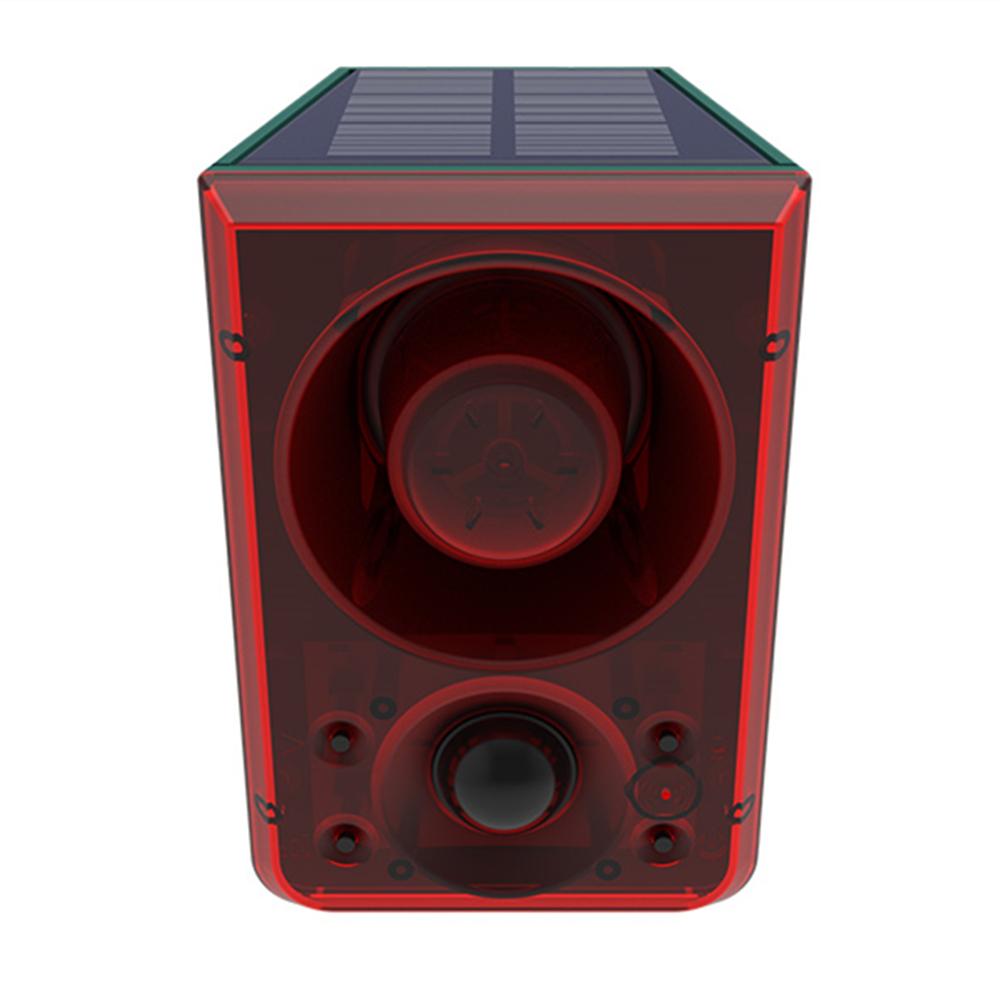 Solar Security Siren Light W/Remote For Yard
