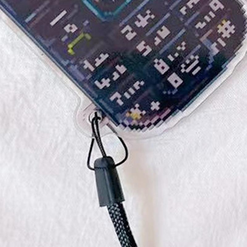 Modern Phone Pendant Key Jewelry Practical Keychain Pendant Phone Jewelry PVC Texture Present for Daily Use Party