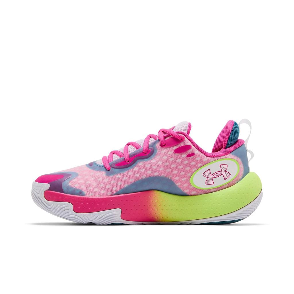 Under Armour Spawn 5 'White Lime Pink' (Unisex) White / Still Water Basketball Shoes 3026285 100