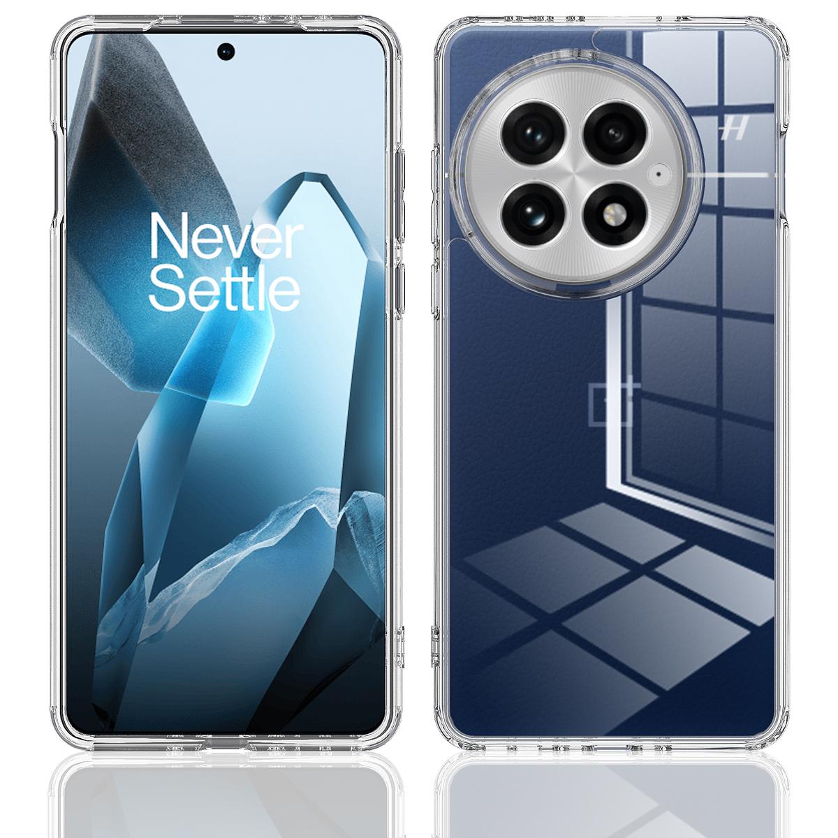 

For OnePlus 13 Clear Phone Case TPU+Acrylic Shockproof Phone Back Cover Clear