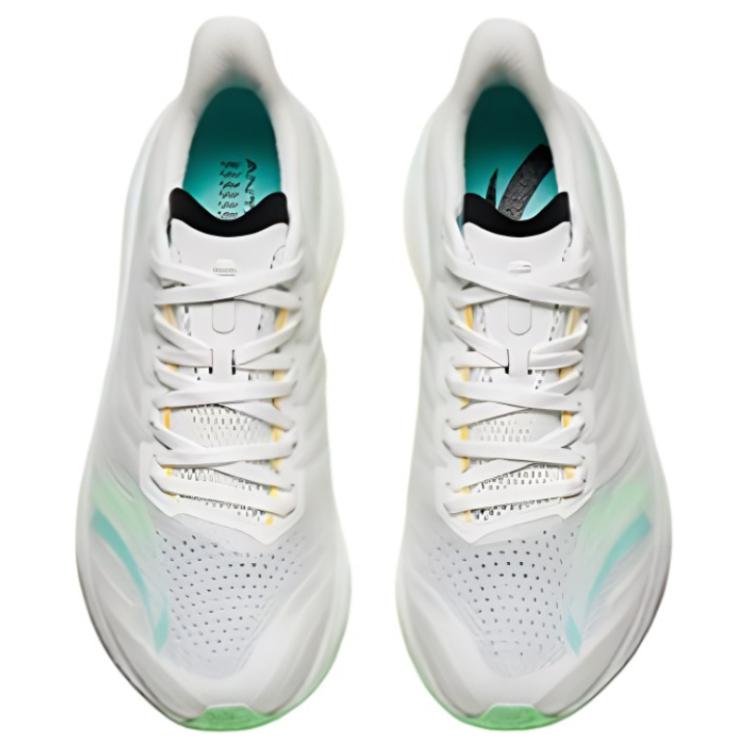 New Anta MACH 4.0 Cushioning, Slip Resistant, Abrasion Resistant, Rebound Low top Training Running Shoes Men's White Green 112425583-6