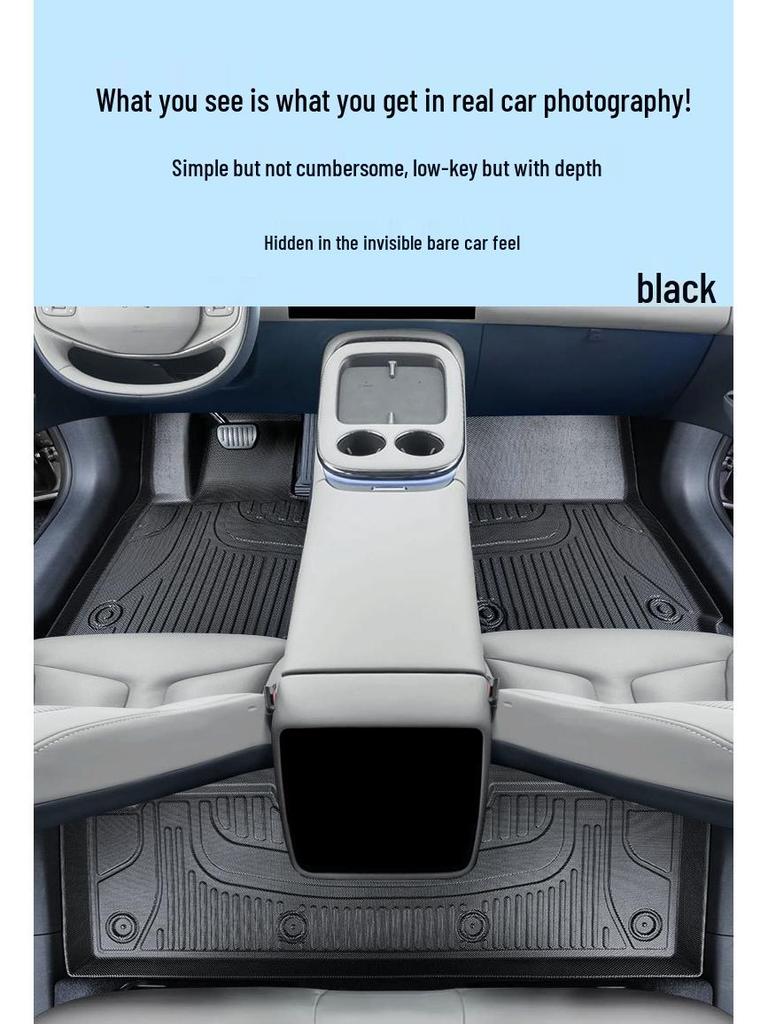 XPeng G7 Custom-Fit Double-Layer TPE Foot Mats, Fully Enclosed, 25 Designs, Original Car Color