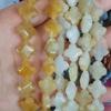 12mm Natural Agate Tiger Eye Four-Leaf Clover Faceted Beads for DIY Jewelry Making