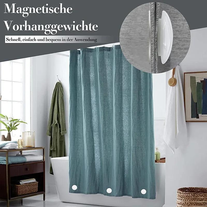 Magnetic Curtains Weights Clip Windproof Shower Curtain Liner Weights Reusable Fridge Tablecloth Curtains Drapery Magnet Button