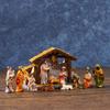 Weihnachts Krippenfiguren Harz Krippe Heilige Familie Krippenszene Statue für Weihnachten Innen Haus Tischdekorationen