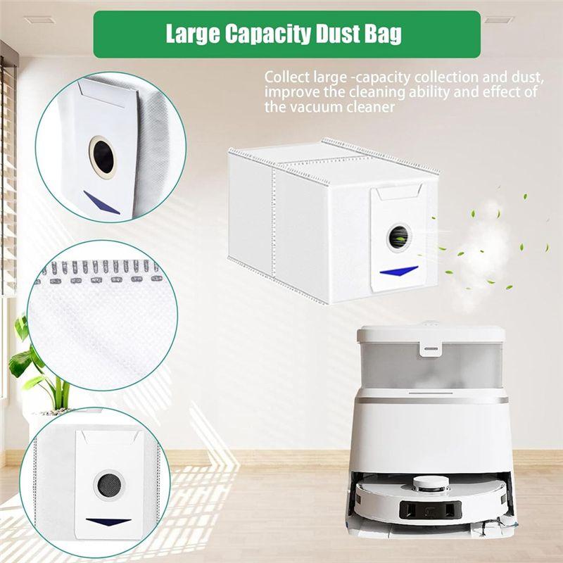 ABUL-For ECOVACS DEEBOT T30 Pro Omni / T30 Omni Main Side Brush Hepa Filter Mop Cloth Dust Bags Accessories