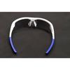 Used SWANS Sports Sunglasses White/blue with Case