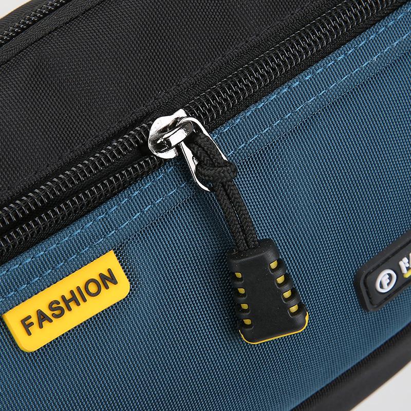 Men's Anti-Theft Waist Bag – Large Capacity Nylon Chest Pack with Multi-Layer Pockets for Travel & Sports