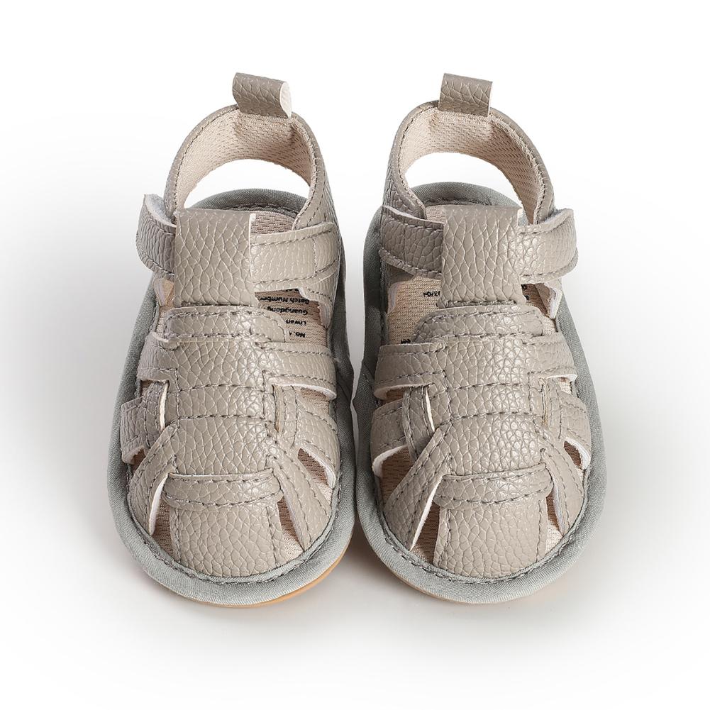 

Сандалии для младенцев, плоские, нескользящие, первые шагоступы 13 серый