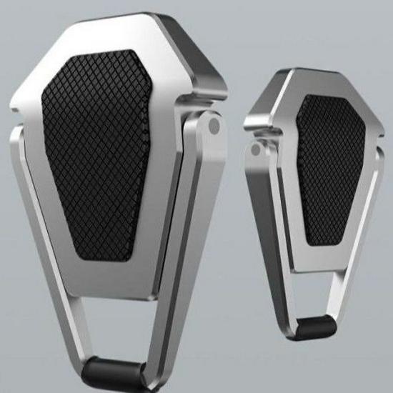 Zinc Alloy Laptop Stand: Portable, Invisible, Folding Cooling Support.