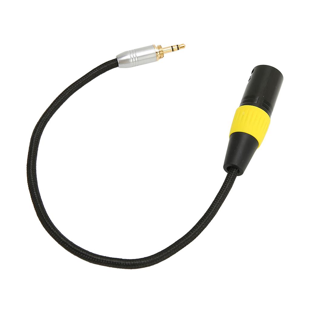 3,5-mm-Stecker auf XLR-Kabel, geräuschlos, vergoldet, 3,5-mm-auf-3-poliges XLR-Adapterkabel für Mikrofonmischer