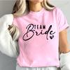 Bridesmaid Print T Shirt for Women Bachelorette Party Fashion Streetwear Tops Vintage Bride Team Tees Tshirt Gifts TT01