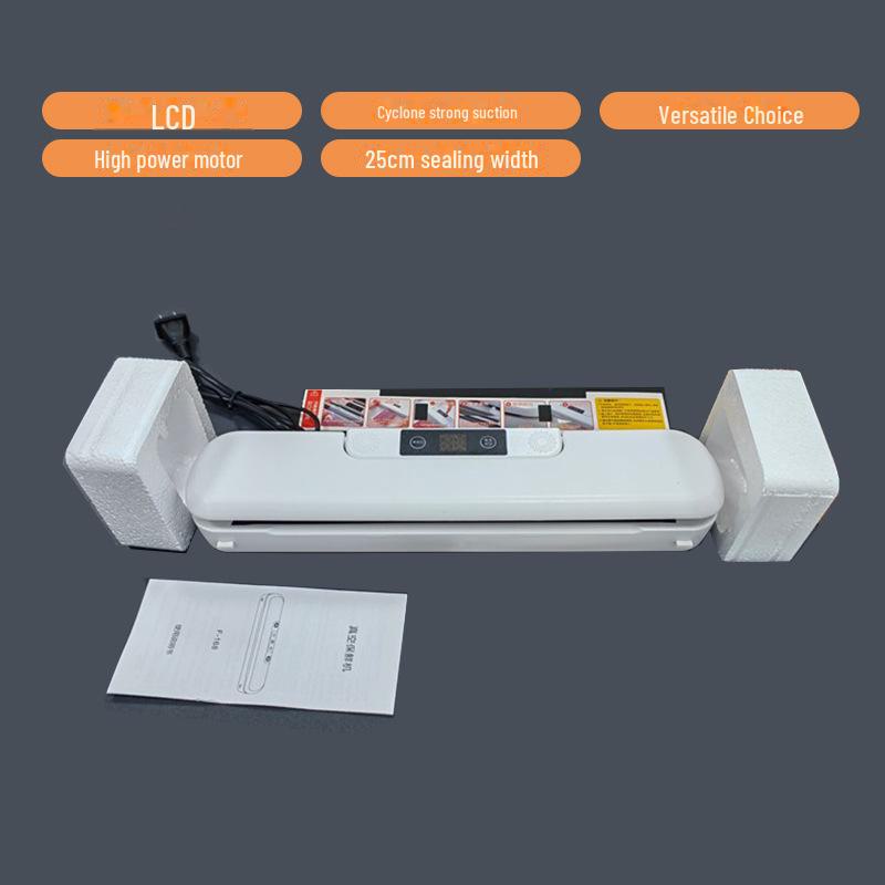 

Вакуумный упаковщик мяса: Машина для упаковки колбас и вяленого мяса для дома F168 Bagless English version белый