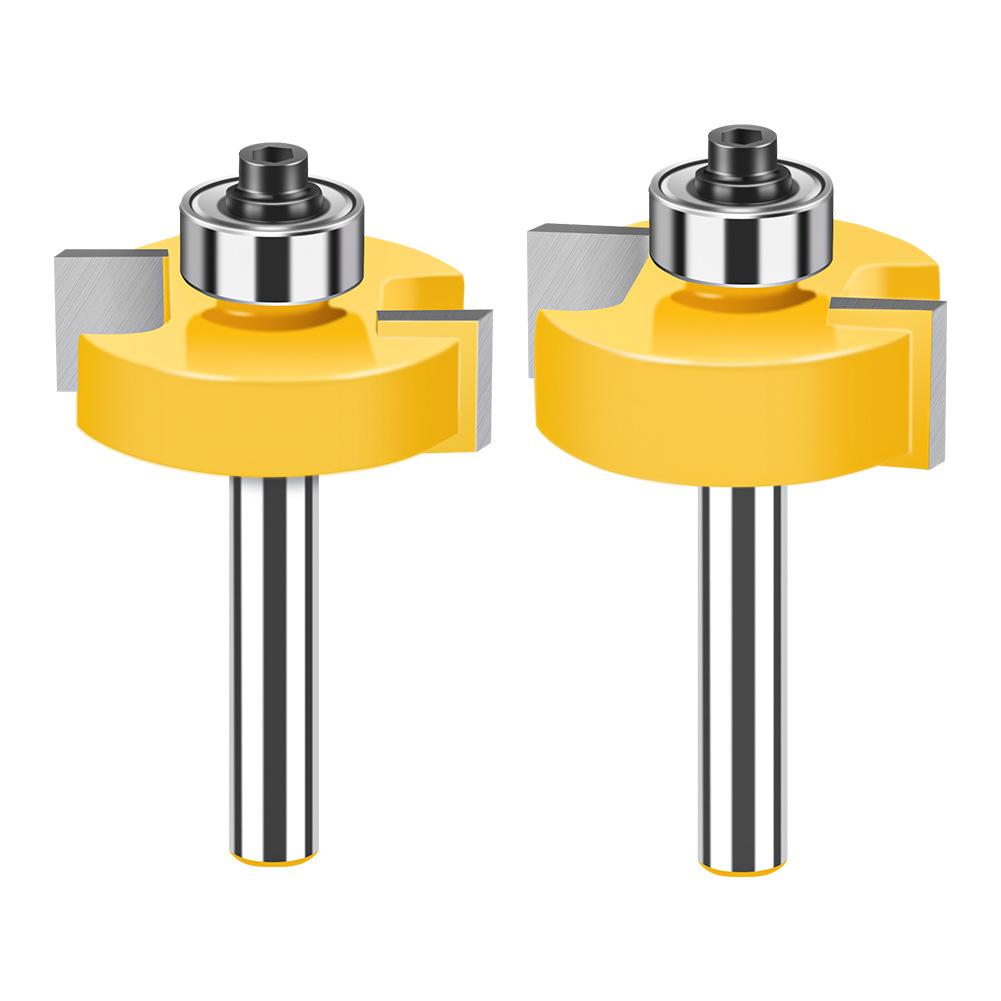 8 Handle Double Edge Ball T-Knife Bearing Slotting Knife Inch Woodworking Milling Kit T-Slotted Knife