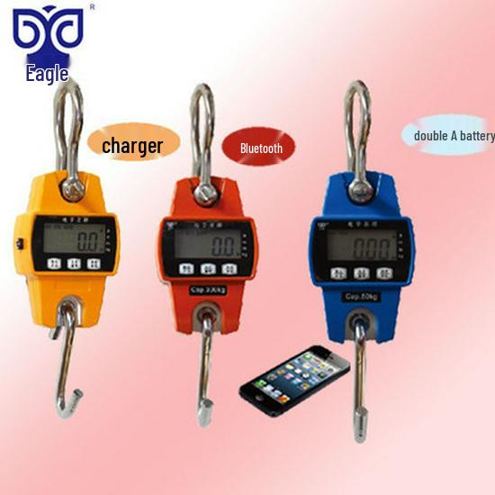 

Мини электронные подвесные крючковые весы Baiying с Bluetooth, грузоподъемность 50 кг - 300 кг 5th battery, 300kg