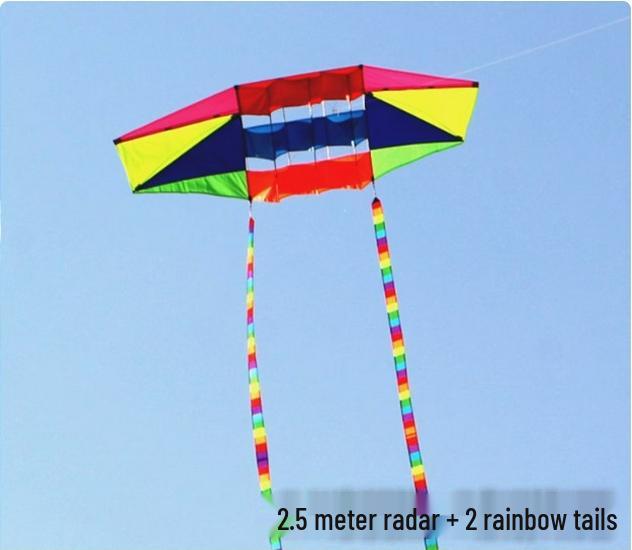 Weifang Easy-Fly Rainbow Glider: Large Adult Triangle Kite