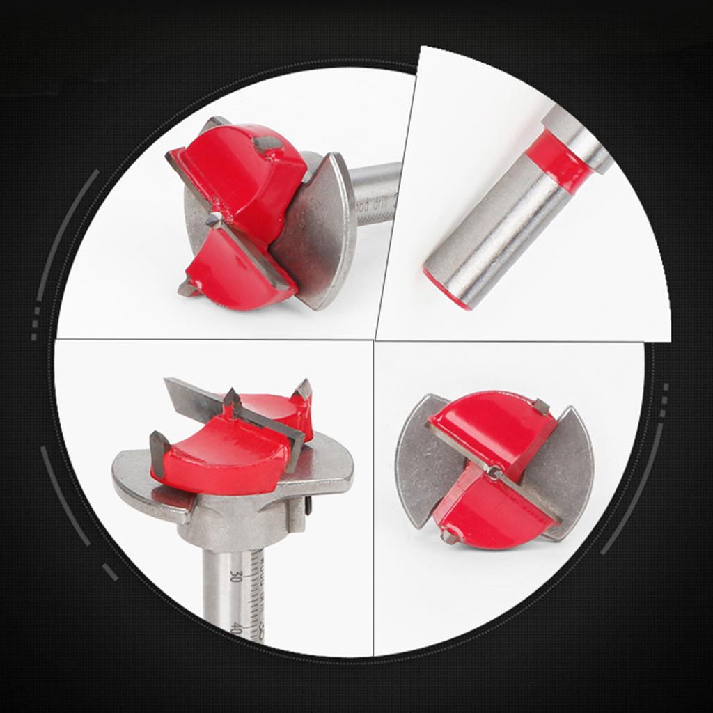 Drill Bit 35mm Adjustable Positioning Drill Hinge Hole Opener Woodworking Carbide Drill Bits Multi-Purpose Drill