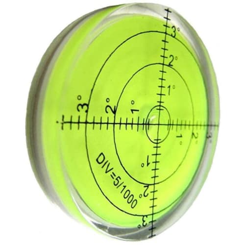 Level Surface Level Acrylic Housing 60mm Diameter Round Inclinometer for Surveying Equipment Reliable Quality Equipment
