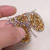 Exquisite Rhinestone  Lovely Bee Patches Appliques For Kids T-shirts DIY Iron Sticker For Clothing