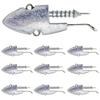 Fabulous-do Jig Heads, 10g, Set of 10, Lure, Worm, Weight, Sea Bass, Bass Fishing, Club, Shad, Pin, Curly Tail, Custom