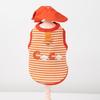 Spring and Summer Dog Clothes Striped Vest Hat Out Traction Suspender Small and Medium Dogs Cat Pet Clothes