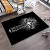 Decorative Cross with Radiant Glow: Non-slip Rug Suitable for Living Room and Bedroom Sofas