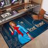 Custom Name Crystal Velvet Rug,Lady Gaga Comfortable Anti Slip Floor Mat For Room Decoration