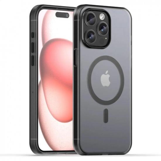Magnetic Phone Case For iPhone 15 Pro Max Matte Magnetic Protective Cover