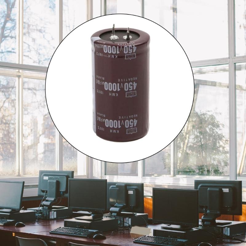 Reliable 450V 1000UF Electrolytic Capacitor for Microprocessor Control Circuits Power Converter Various Applications