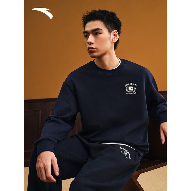 ANTA Unisex Fleece Lined Crewneck Sweatshirt 2XL