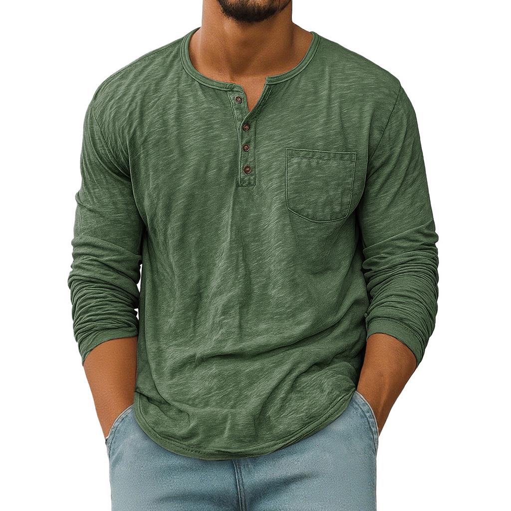 Men  Retro  Loose  Leisure  Long Sleeves  Upper Garment