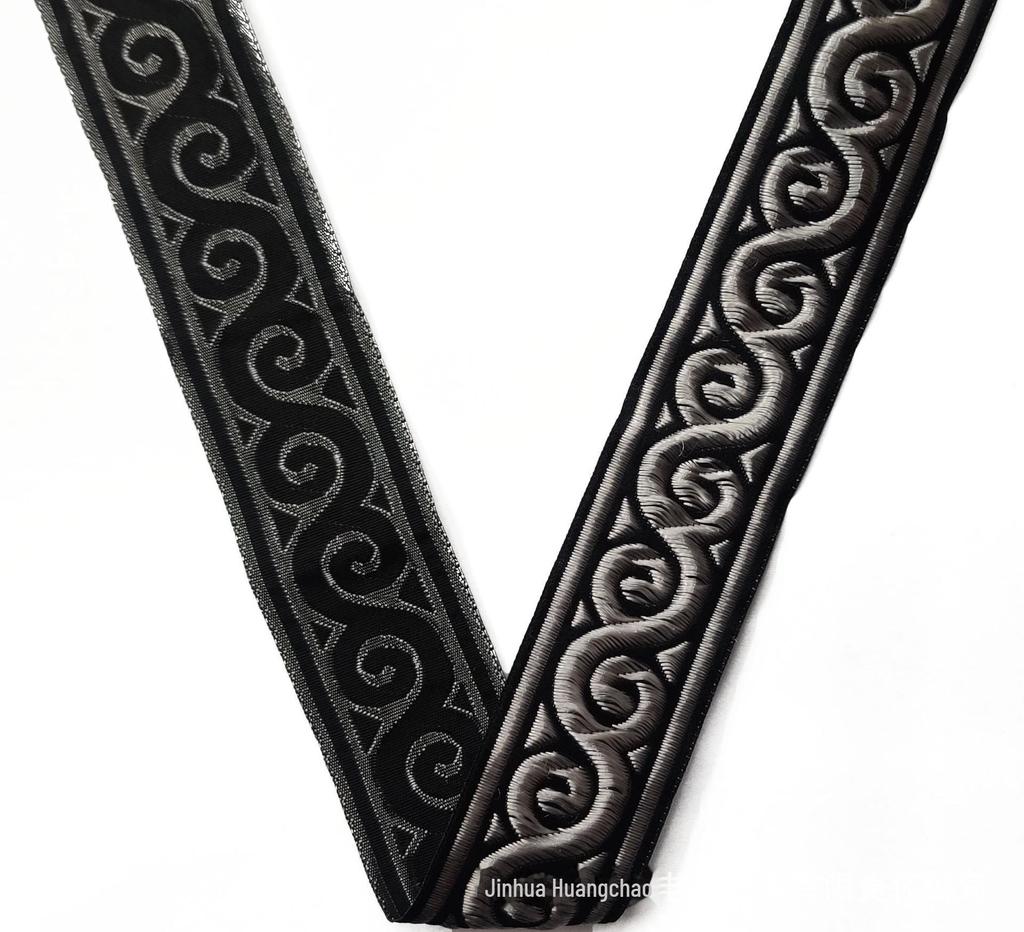 Ethnic Jacquard Lace Trims for Neckline, Cuffs, and Skirt Edging.