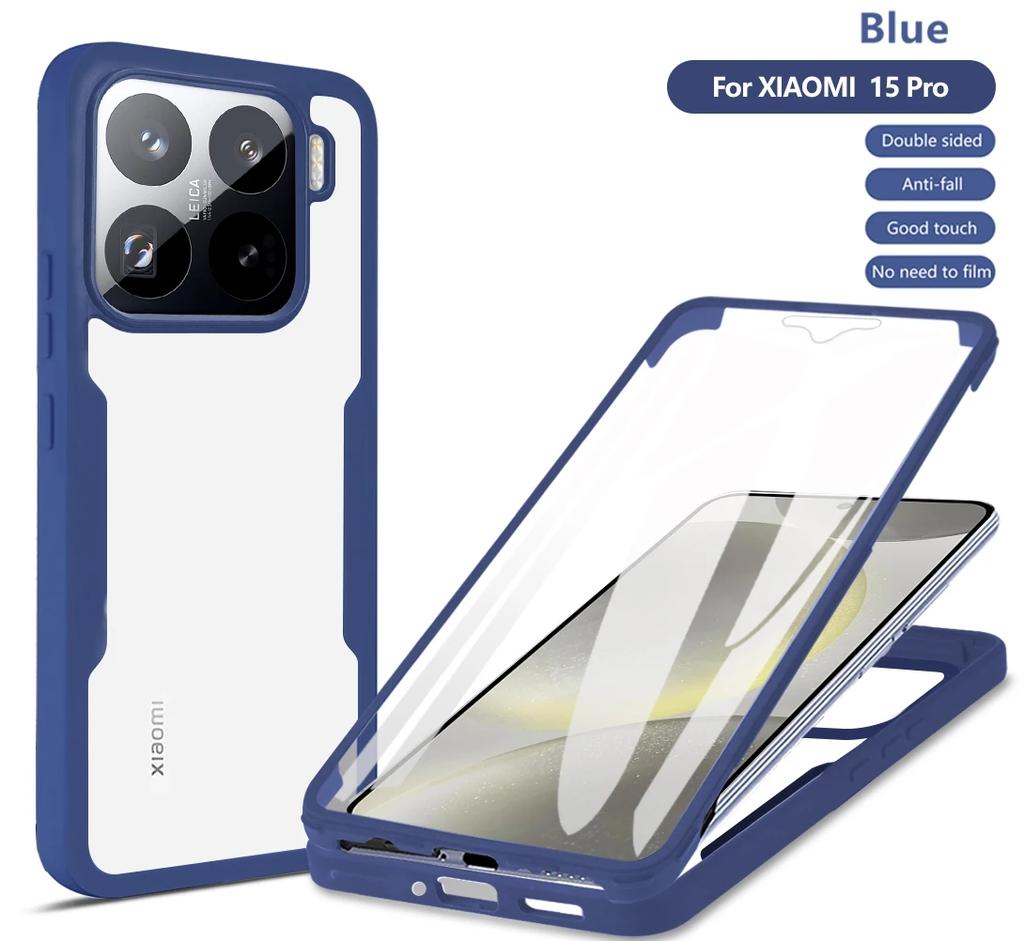 360 Full Body Screen Protector Case For Xiaomi 15T 14T 13T 12T 11T Pro Case For Xiaomi 15 14 Ultra Soft Silicone Bumper Cover