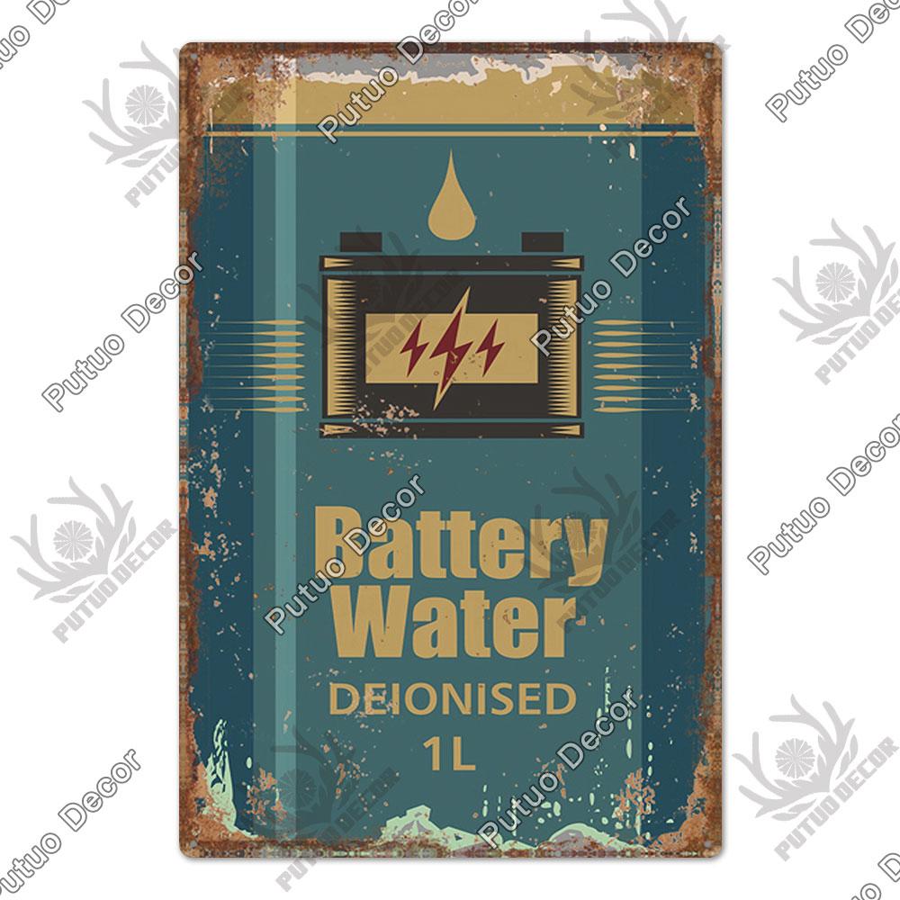 Decor Tire Shop Vintage Tin Sign Plaque Metal Iron Plate Wall Adornment for Garage Gas Station Car Sale Repair Poster