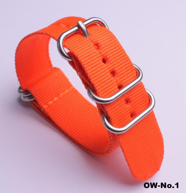 Silver Smooth Oval Buckle Nylon Watch Strap - Waterproof E-commerce Source Watch Band