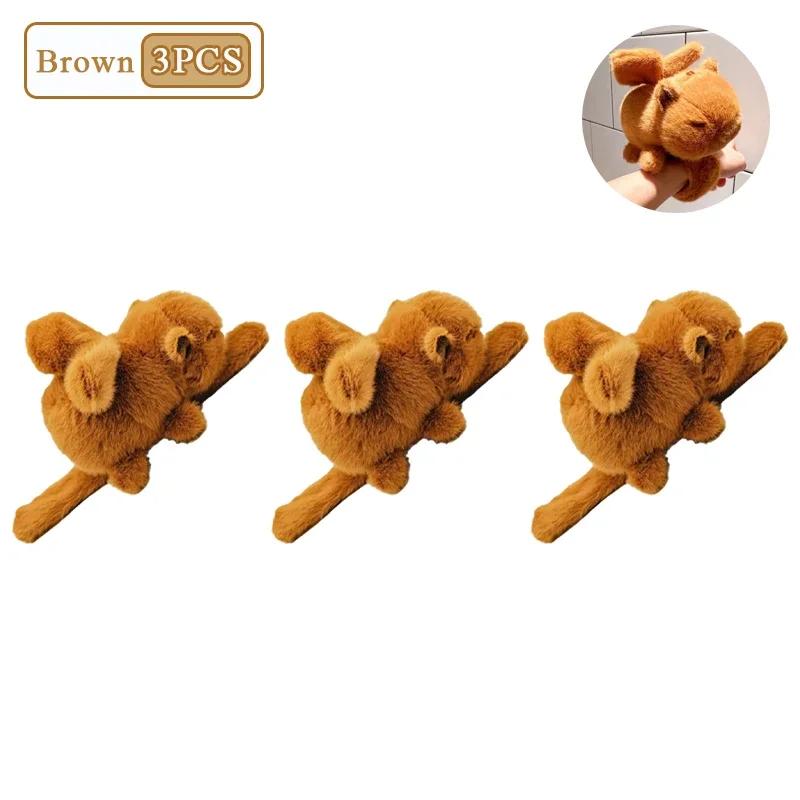 1-10PCS Capybara Pat Ring Capybara Bracelet Fun Pat Ring for Children Gift Wristband Bracelet Baby Photography Accessories