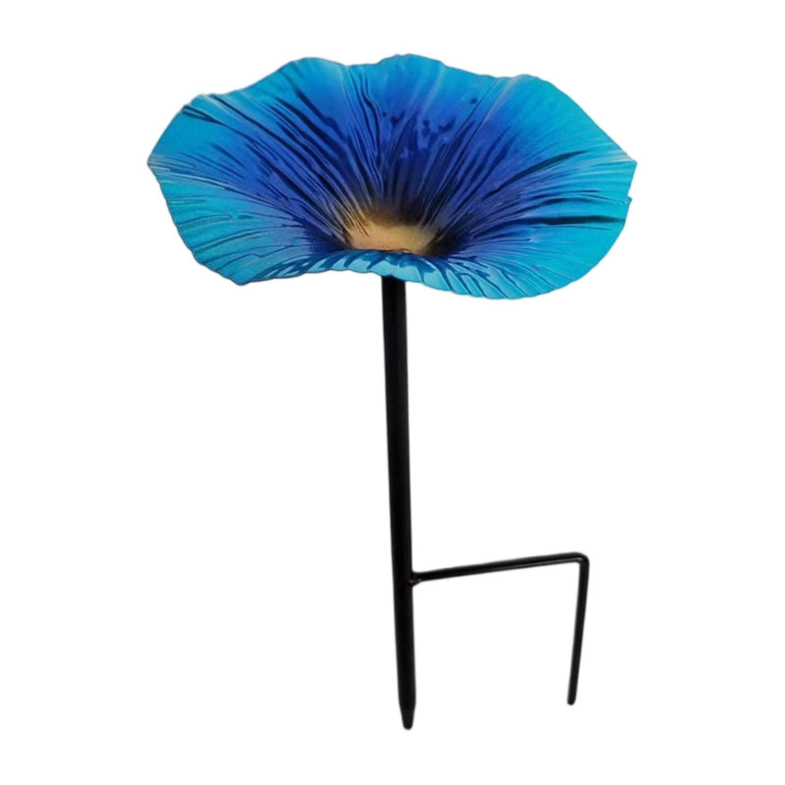 

1 шт., Эта красиво изготовленная металлическая поилка для птиц в виде цветка также служит кормушкой, добавляя очарование и функциональность вашему открытому пространству. One Size синий