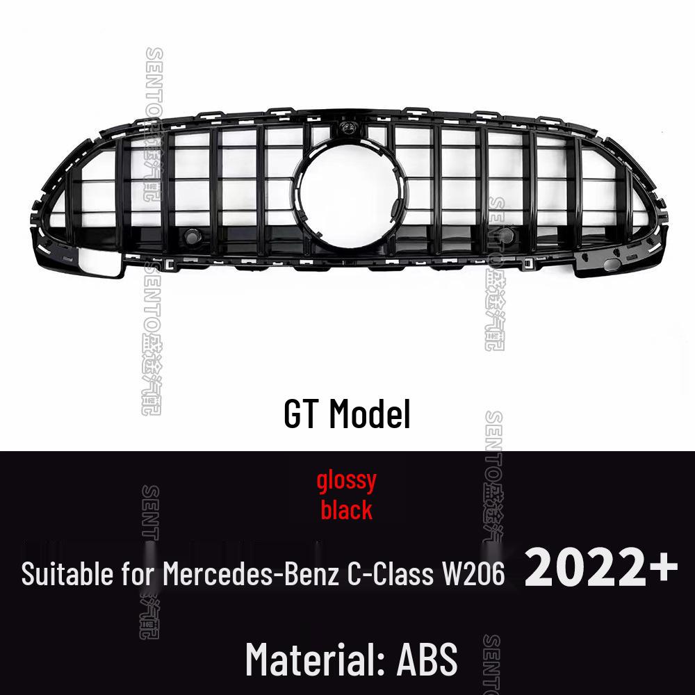 GT Vertical Bar Front Bumper Air Intake Grille for 2022+ Mercedes-Benz C-Class W206