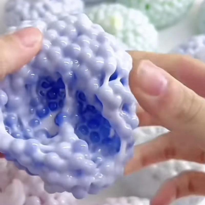 Weiches Wolkenform Squishy Spielzeug Stressabbau Fidget Ball Sensorisches Spielzeug für Büro Zuhause Entspannendes Handspiel Zufällige Farbe